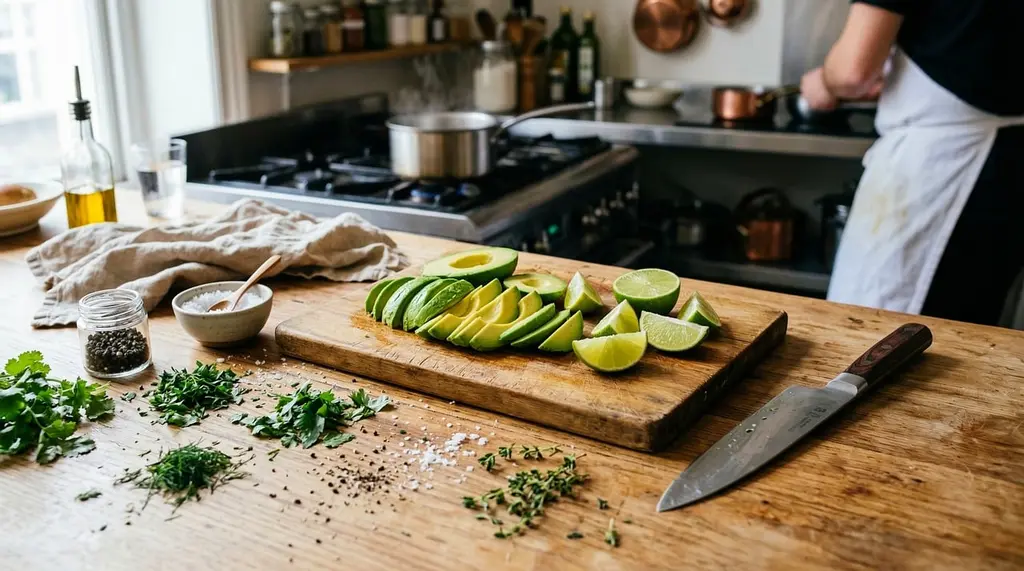 El color vibrante de la comida casera